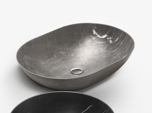 Мраморная овальная столешница