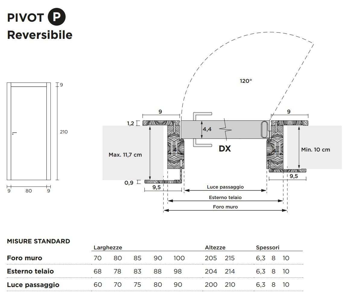 Распашная дверь с выдвижными петлями Venus Design Вера ARCH-00030364 - Вид №11