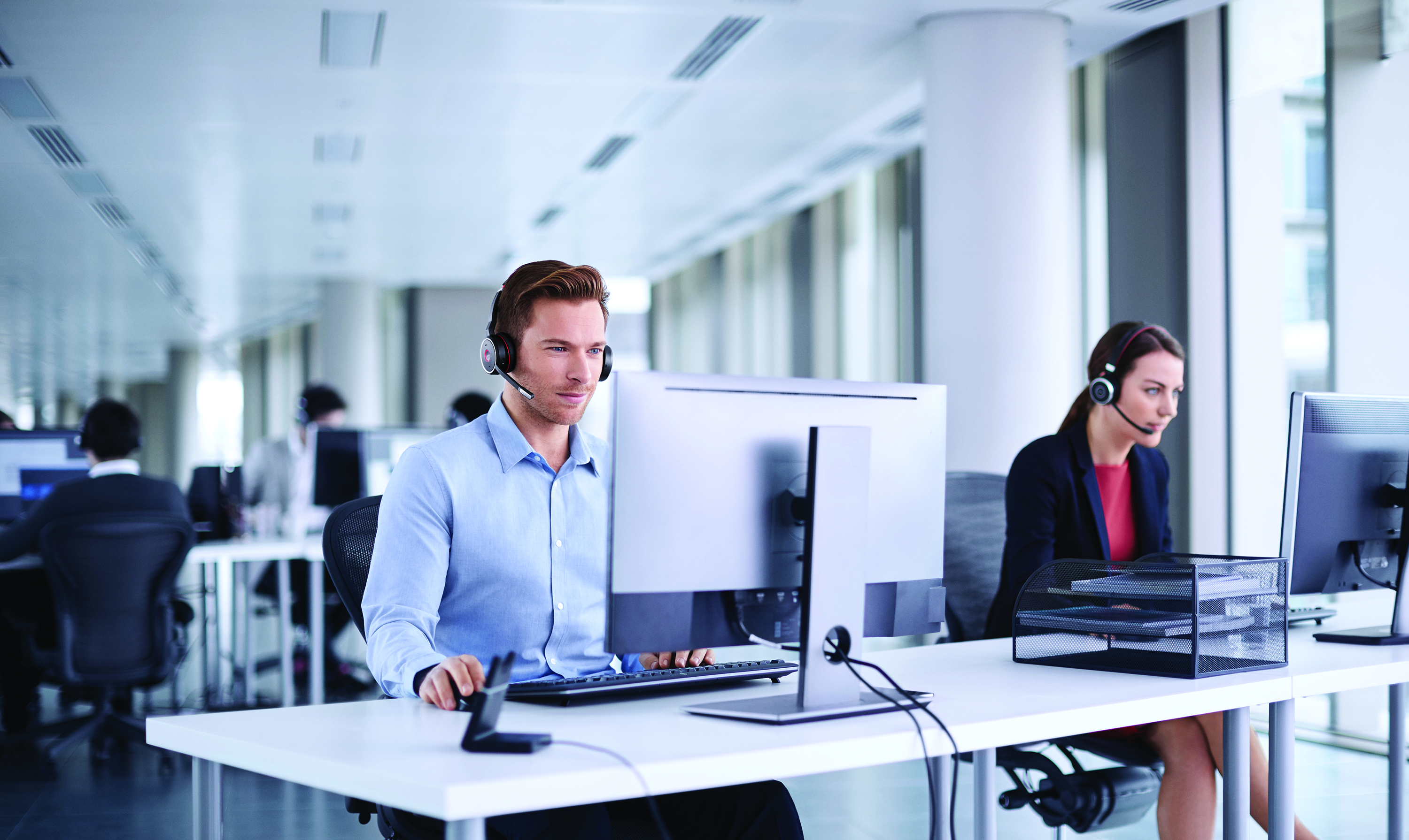 7599-838-199 evolve 75 stereo uc, charging stand & link 370 Jabra Santreyd  - Вид №16