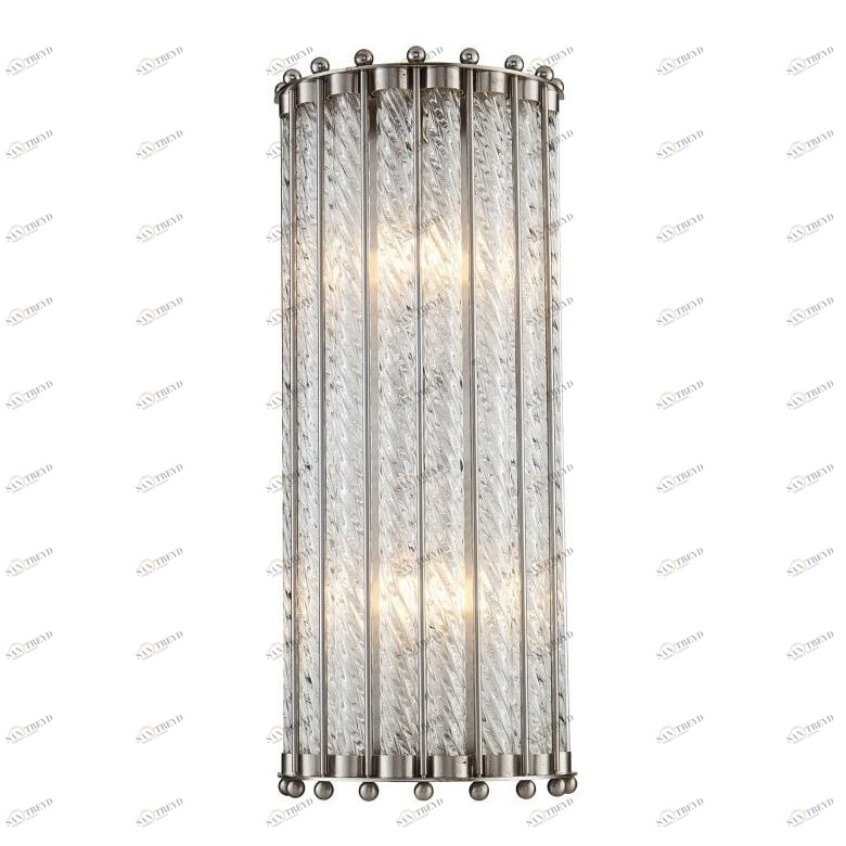 Светильник настенный серебристый Tiziano Nickel KG0907W-2 nickel DELIGHT COLLECTION  00-3882867 Серебро 