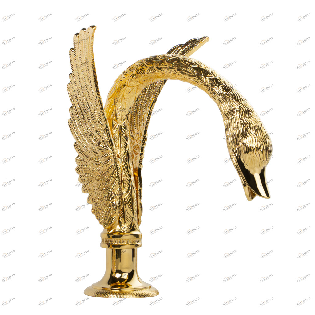 C46-3S1L C46-3S1L Излив на край ванны Пылающий лебедь Cristal & Bronze CYGNE FLAMANT 