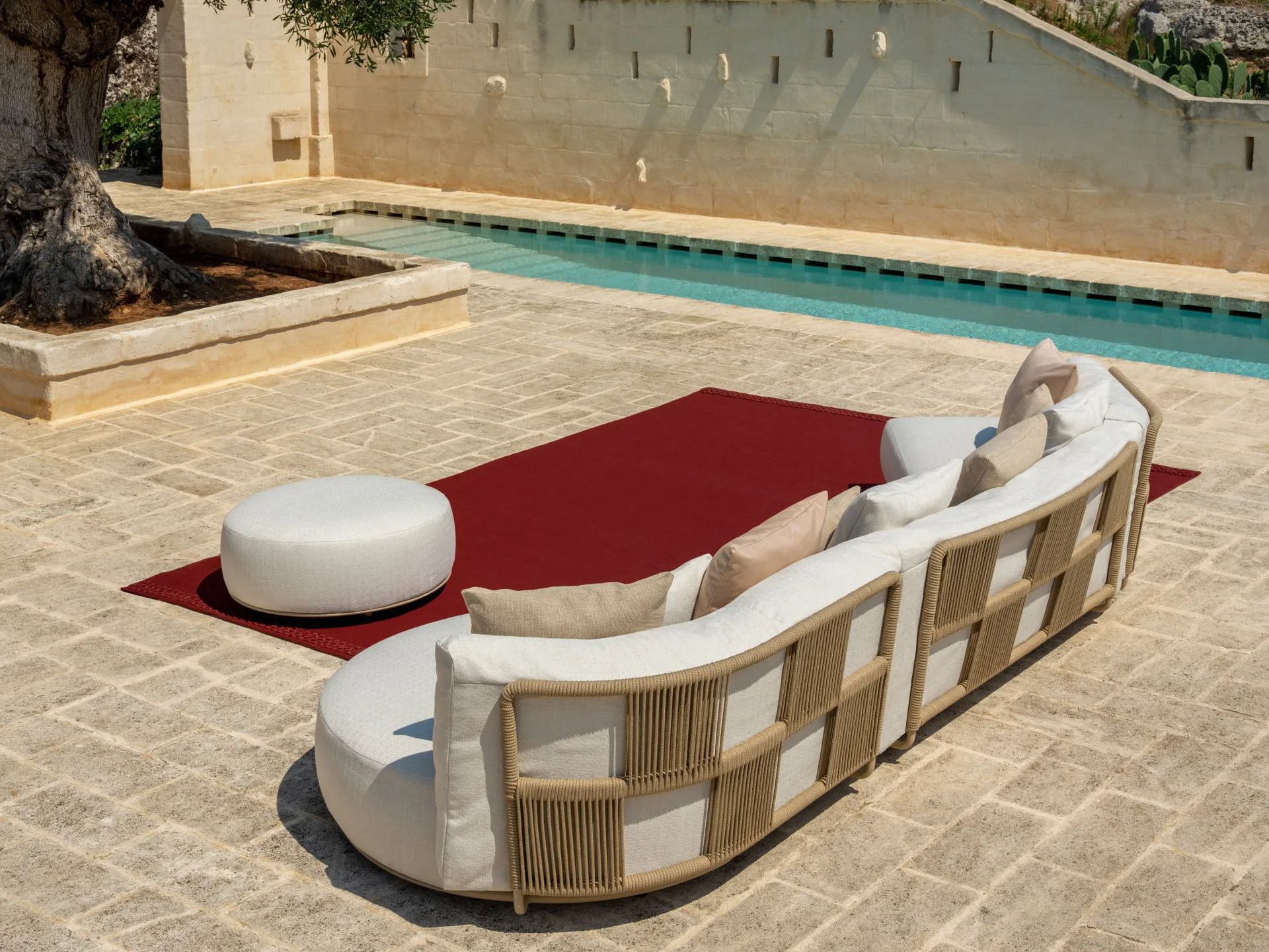 Ткань круглый сад пуфик Talenti Шах ARCH-00044005 - Вид №2