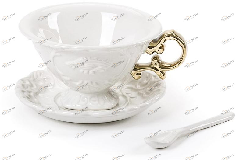 Seletti Чашка фарфоровая с блюдцем I-wares sun-id-1463130