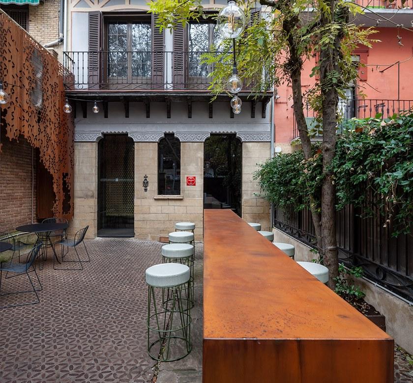 iSimar Высокий садовый табурет из стали Lagarto 9162 - Вид №5