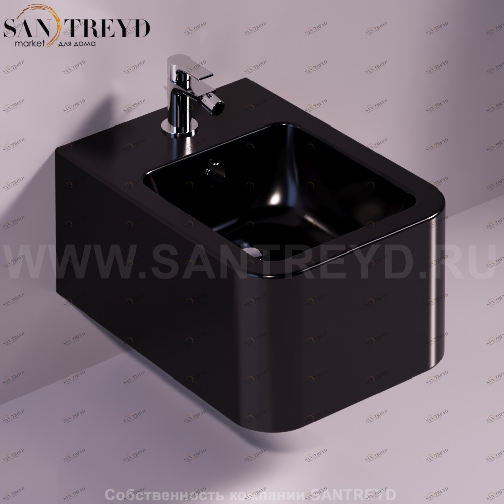 FL64NERO Биде подвесное Flow Simas