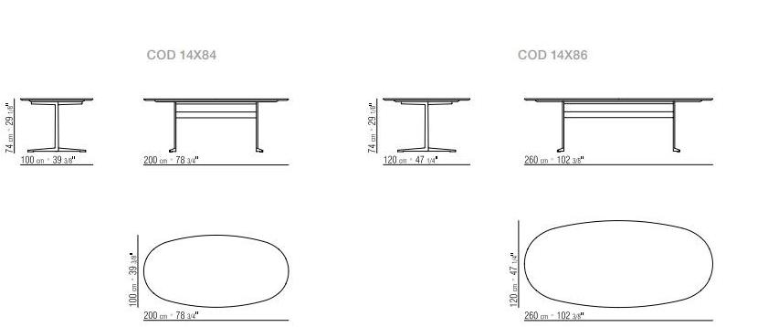 Flexform Овальный обеденный стол из мрамора Fly sun-id-1423287 - Вид №5