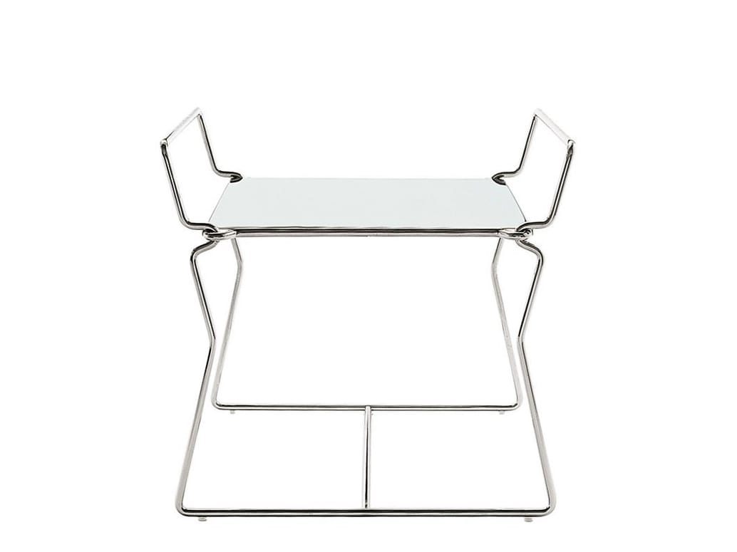 Стальной квадратный журнальный столик B&B Italia Pyllon ARCH-00145947