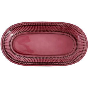 Поднос Vidage Amatista, 24.8x12.8 см, стекло, цвет красный 85122026 STLM-2211844