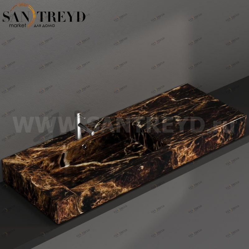 IN136SAPM Подвесная раковина настенная прямоугольная Ceramica Globo 