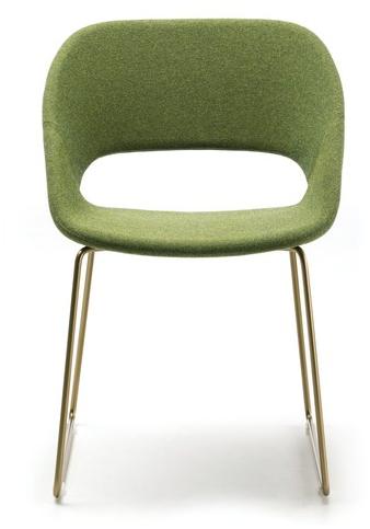 arrmet Санный стул с обивкой из ткани Kabira sun-id-1477607 - Вид №1