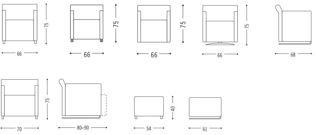 COR Мягкое кресло с подлокотниками Quant sun-id-1484991 - Вид №5