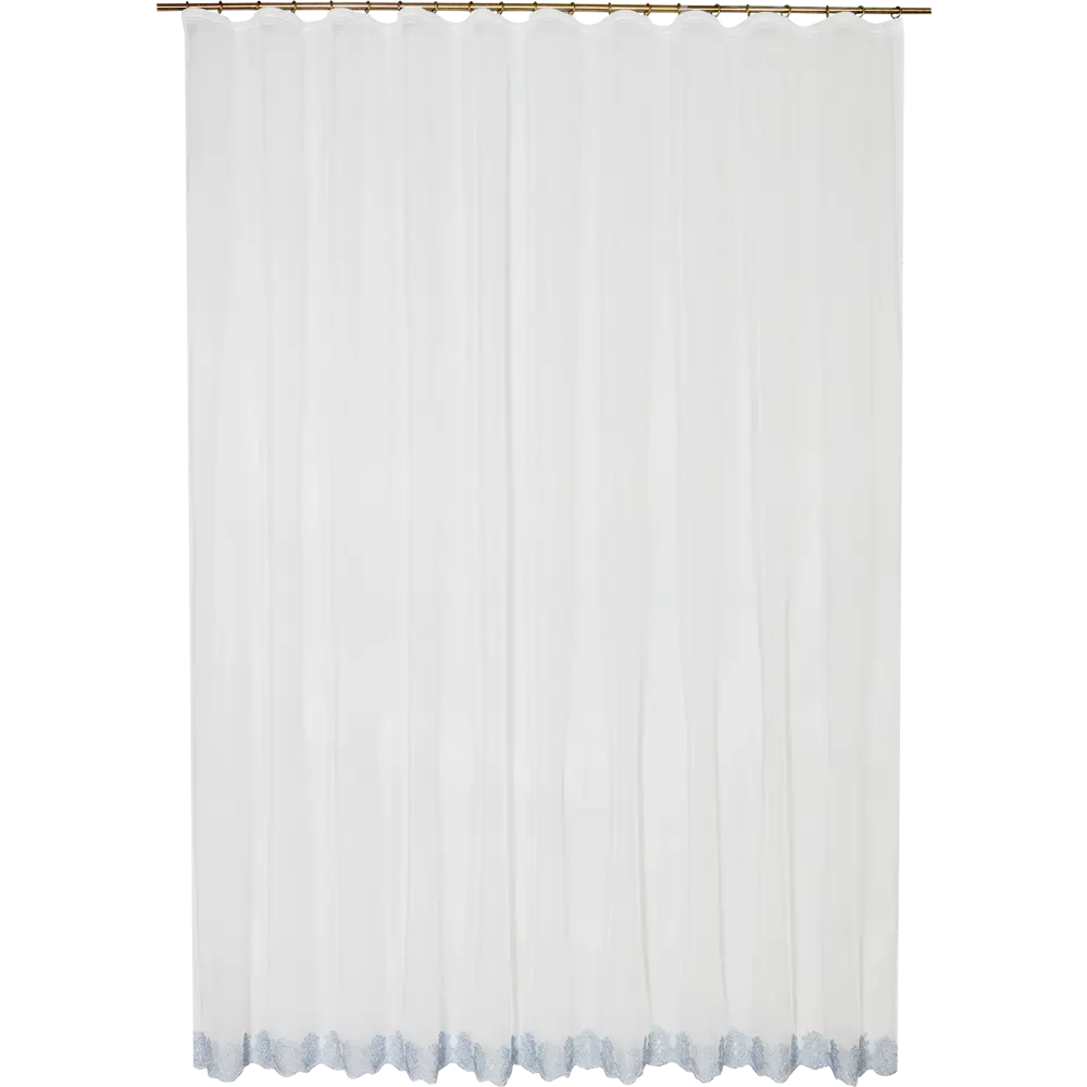 Тюль на ленте Kaleo 300x280 см цвет синий MIAMOZA STLM-2149550 - Вид №1