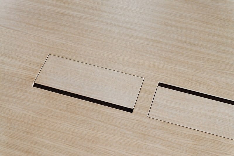 Прямоугольный стол для совещаний из алюминия и дерева Brunner FINA ARCH-00152210 - Вид №5