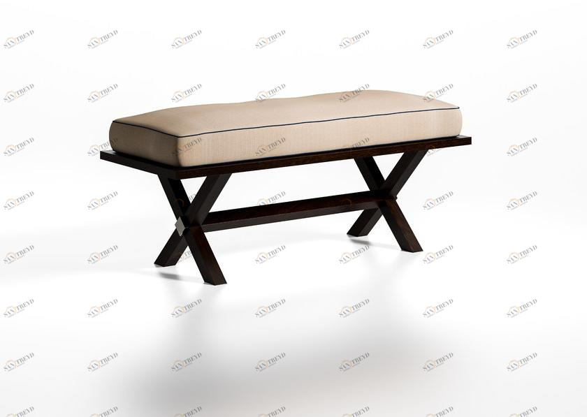 Caroti Мягкая скамья из ткани Via montenapoleone 2050 