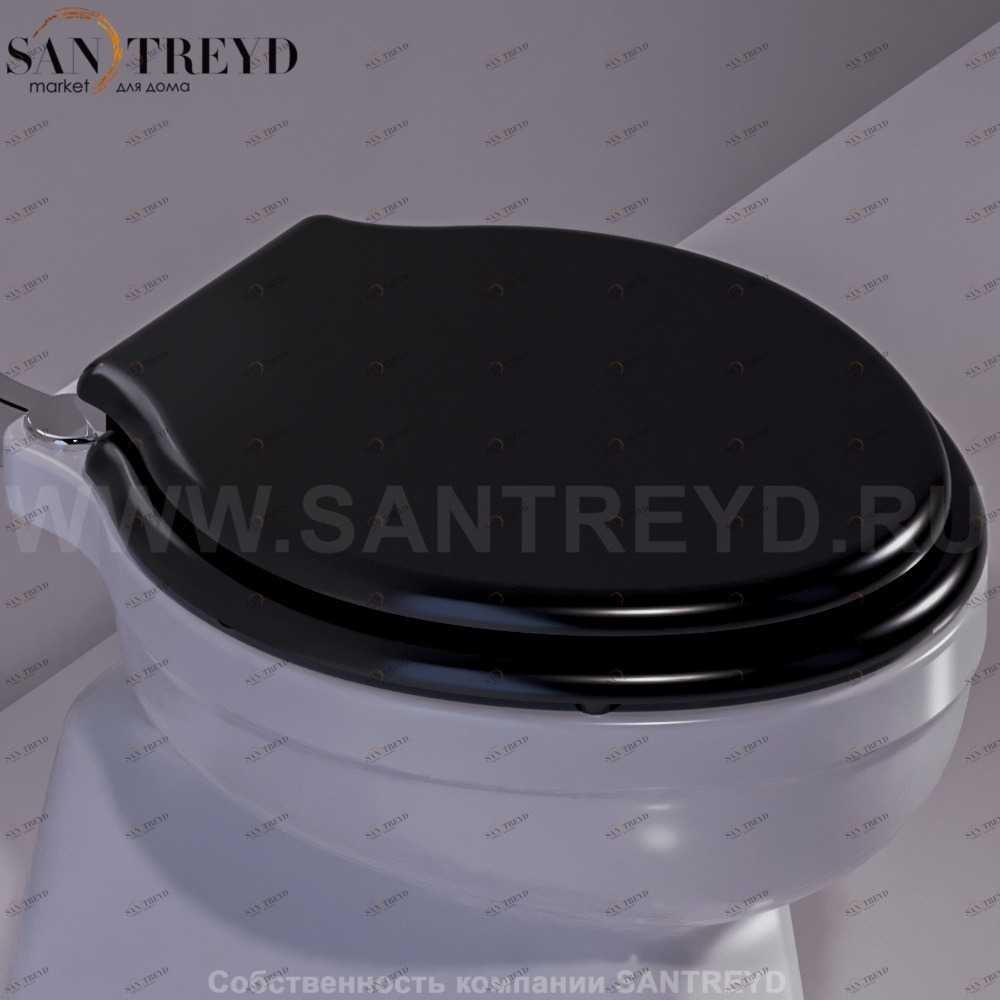 LO002D01NEROCR Крышка сиденье для унитаза Simas Londra
