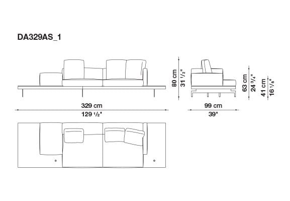 Кожаный диван B&B Italia док ARCH-00130675 - Вид №91