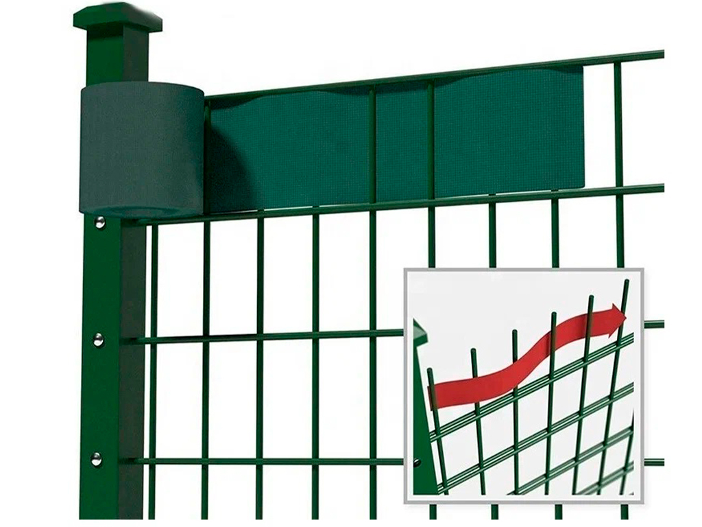 Заборная лента зелёная 48 мм ГеоПластБорд GPBST-177 - Вид №10