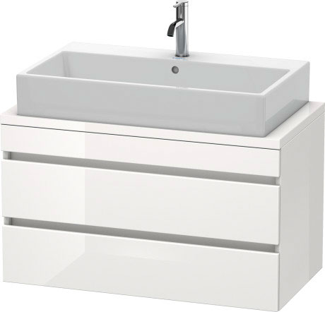 DS530804949 Тумбочка для компактной консоли DuraStyle #DS5308 900 x 478 мм Графит матовый, декор Duravit - Вид №2