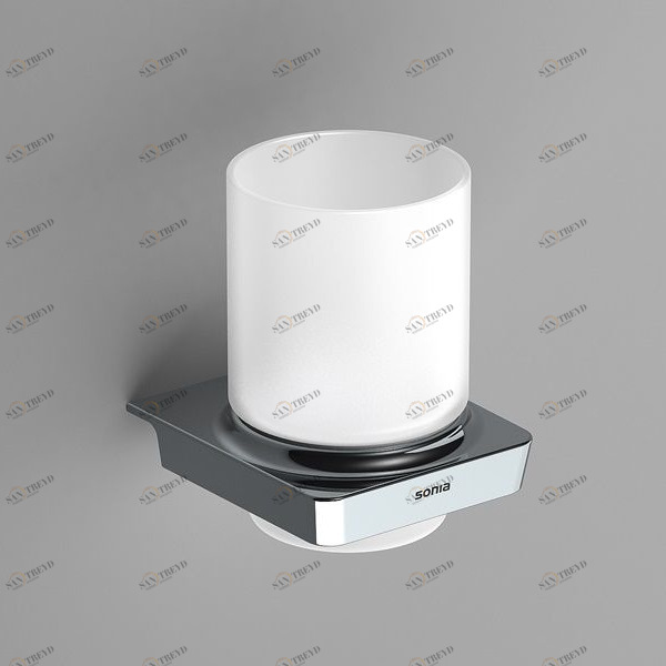 Sonia Стакан для зубных щеток настенный S6-Zen Хром 160990