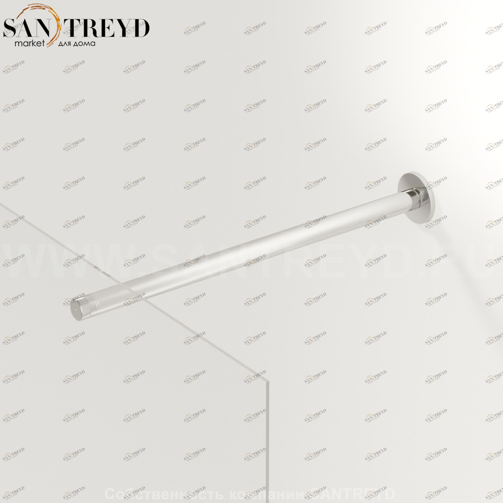 Держатель FLAT D белый. Размеры: длина с 70 до 100 см Agape ARUB701001