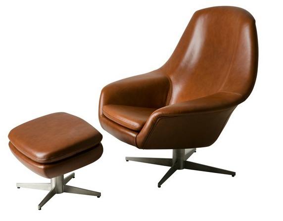 Hamilton Conte Paris Поворотное кожаное кресло Olaf sun-id-1345441 - Вид №2