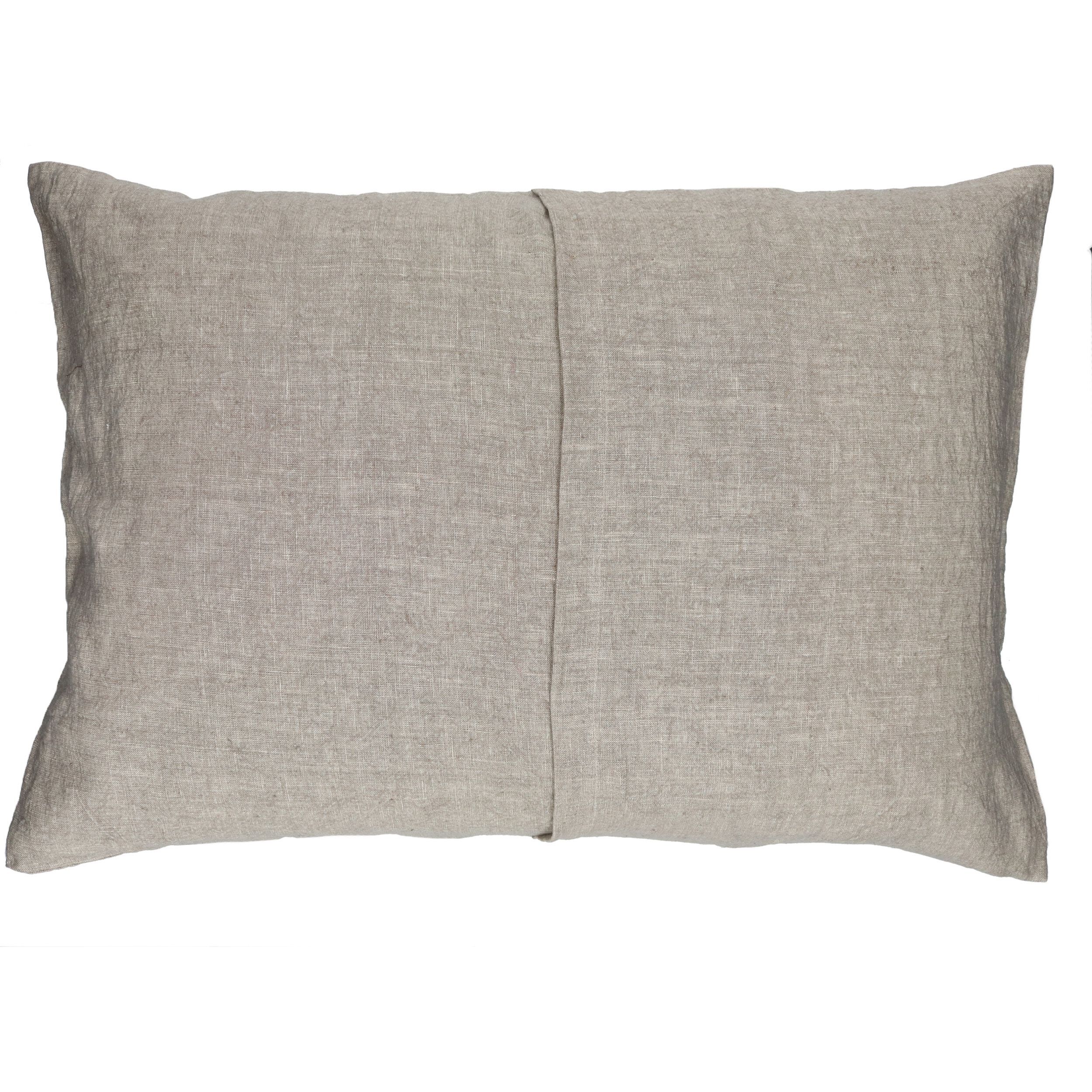 Прямоугольная однотонная льняная подушка POMAX BASICS ARCH-00153227 - Вид №28
