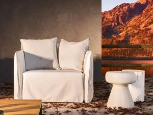 Gervasoni Садовое кресло со съемным чехлом с подлокотниками Gervasoni outdoor