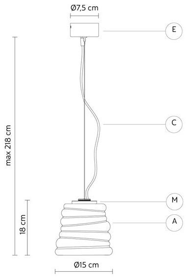 Karman Подвесной светильник из стекла Bibendum sun-id-1477267 - Вид №7