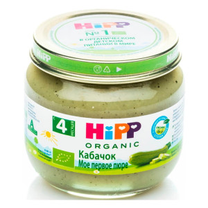 Пюре Кабачок с 4 месяцев мое первое пюре HiPP 80 г