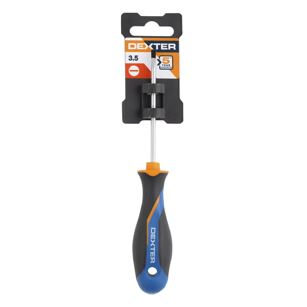 Отвертка шлицевая Dexter с магнитным наконечником SL3.5x80 мм 18147545 STLM-0009579 - Вид №8