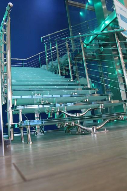 FARAONE Винтовая лестница из нержавеющей стали и закаленного стекла sun-id-1486969 - Вид №6