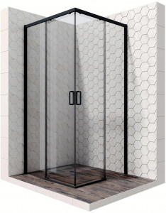 Душевое ограждение Ambassador Queen 11011203Black (900x900x2000), 1 место