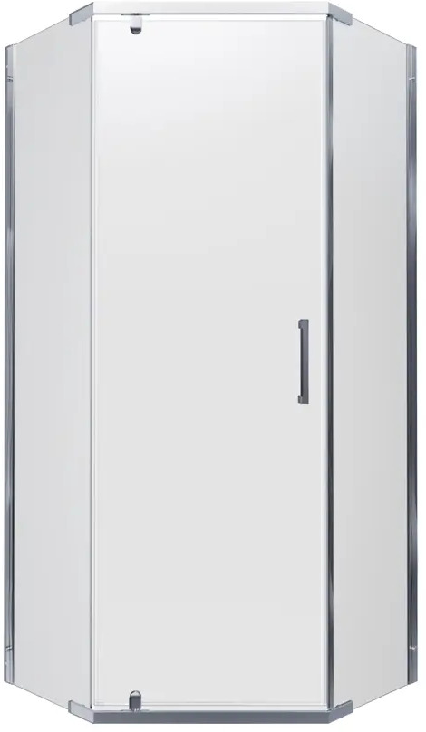 91025104 Душевой уголок Triton Щ0000056789 пятиугольник 100x100см хромированный профиль эффект стекла прозрачный STLM-0446085