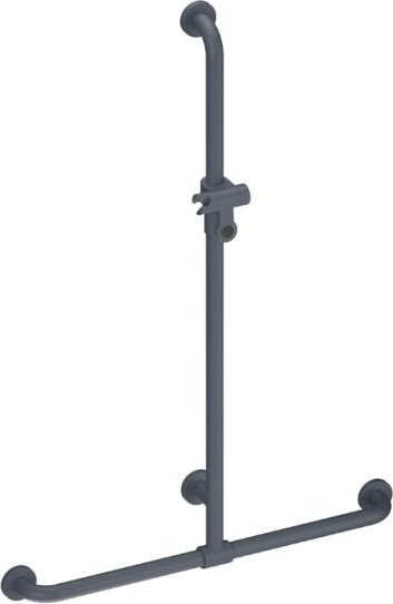 801.35B450 Поручень для душа с выдвижным держателем для душа HEWI Edition matt | Polyamid 