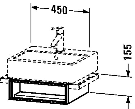 VE600301818 Vero Тумбочка подвесная Белый матовый, декор Duravit - Вид №1