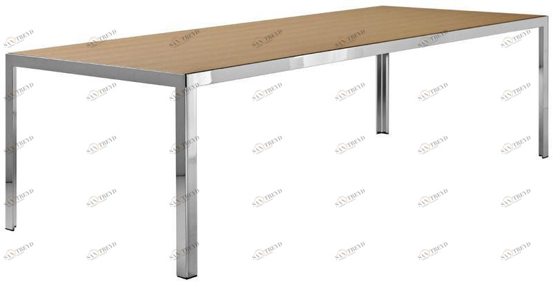 B&B Italia Прямоугольный стол из стали и дерева The table sun-id-1468410