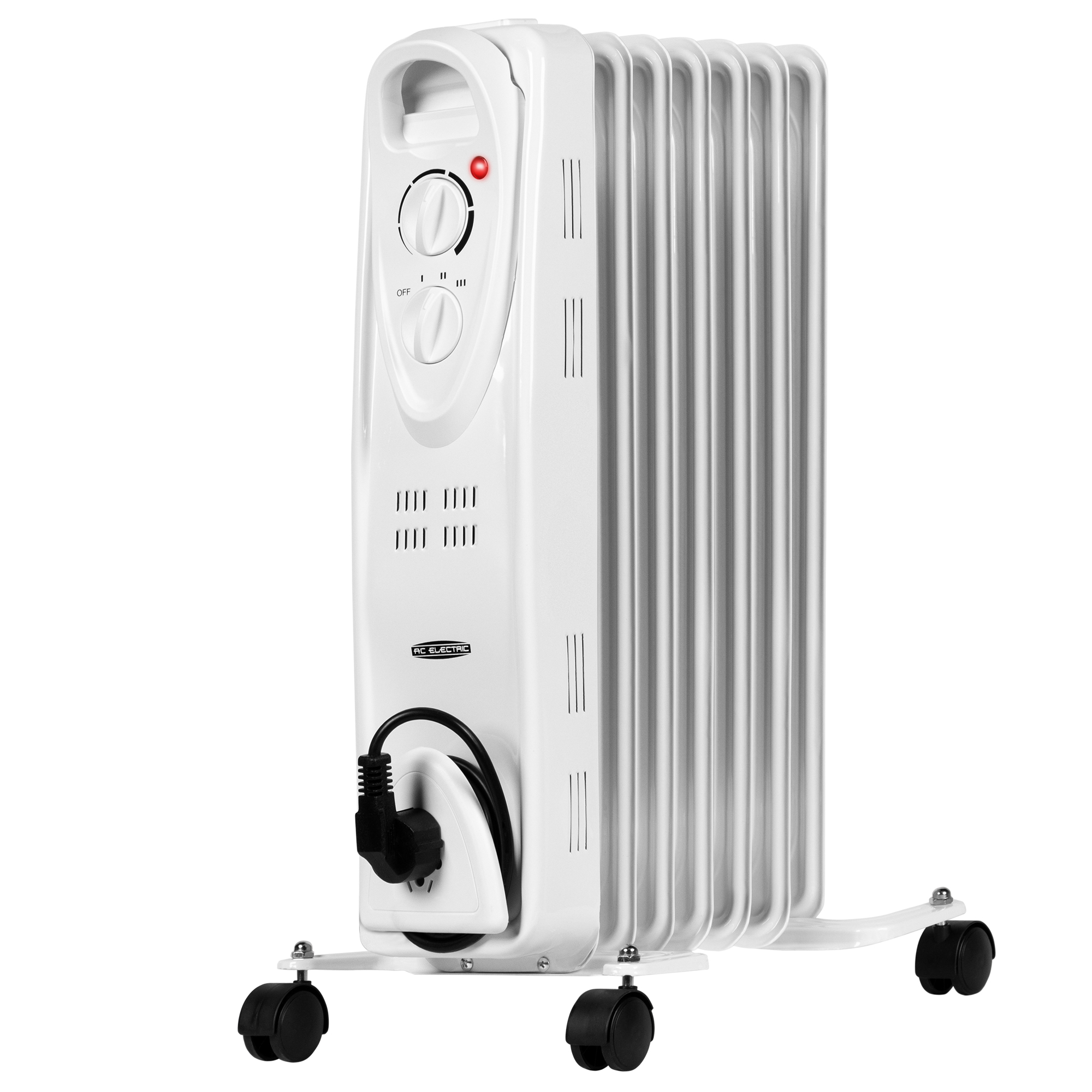 9199757 Масляный обогреватель AC ELECTRIC AOH/BM-07BW 1500 белый STDN-0103678