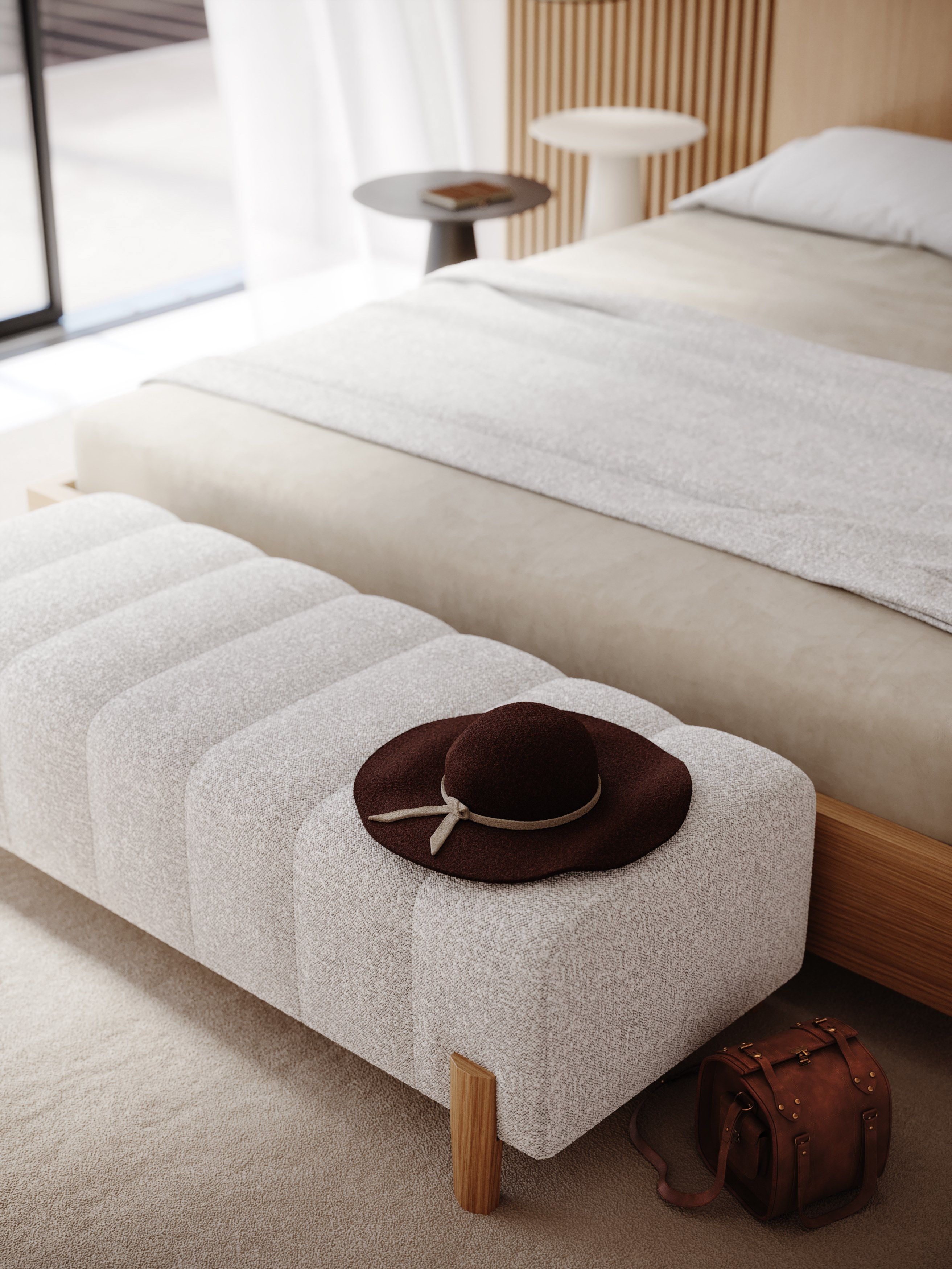 Мягкая скамейка из ткани Stylish Club Земля ARCH-00019504 - Вид №6