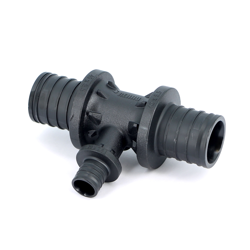 Тройник редукционный надвижной пластиковый REHAU 40х20х40 160067 - Вид №2