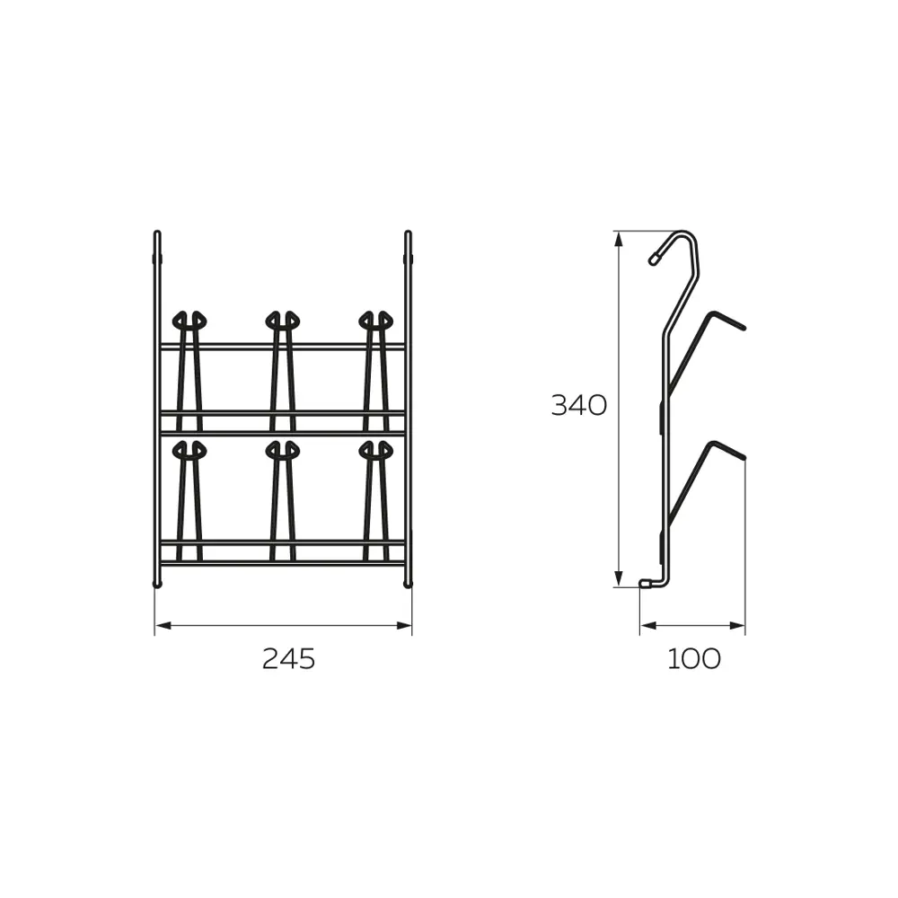 Настенная полка Lemax для кружек на рейлинг 87972048 STLM-0878173 - Вид №1