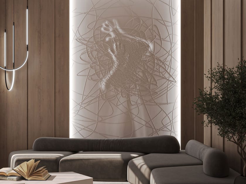 Трехмерная декоративная гипсовая панель WallDeco OBLIVION ARCH-00122400