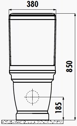 AN360-00CB00E-0000 ANTIK Унитаз с биде AN360 напольный Creavit Antik  - Вид №1