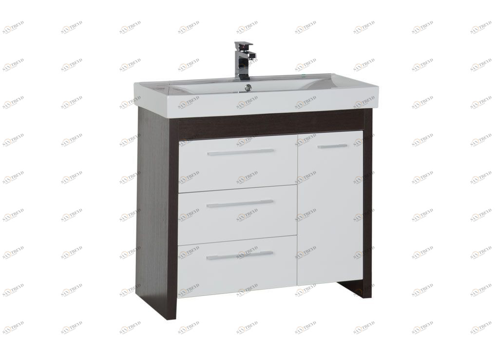 Тумба с раковиной Aquanet Тиана 90 венге 0017707000177118