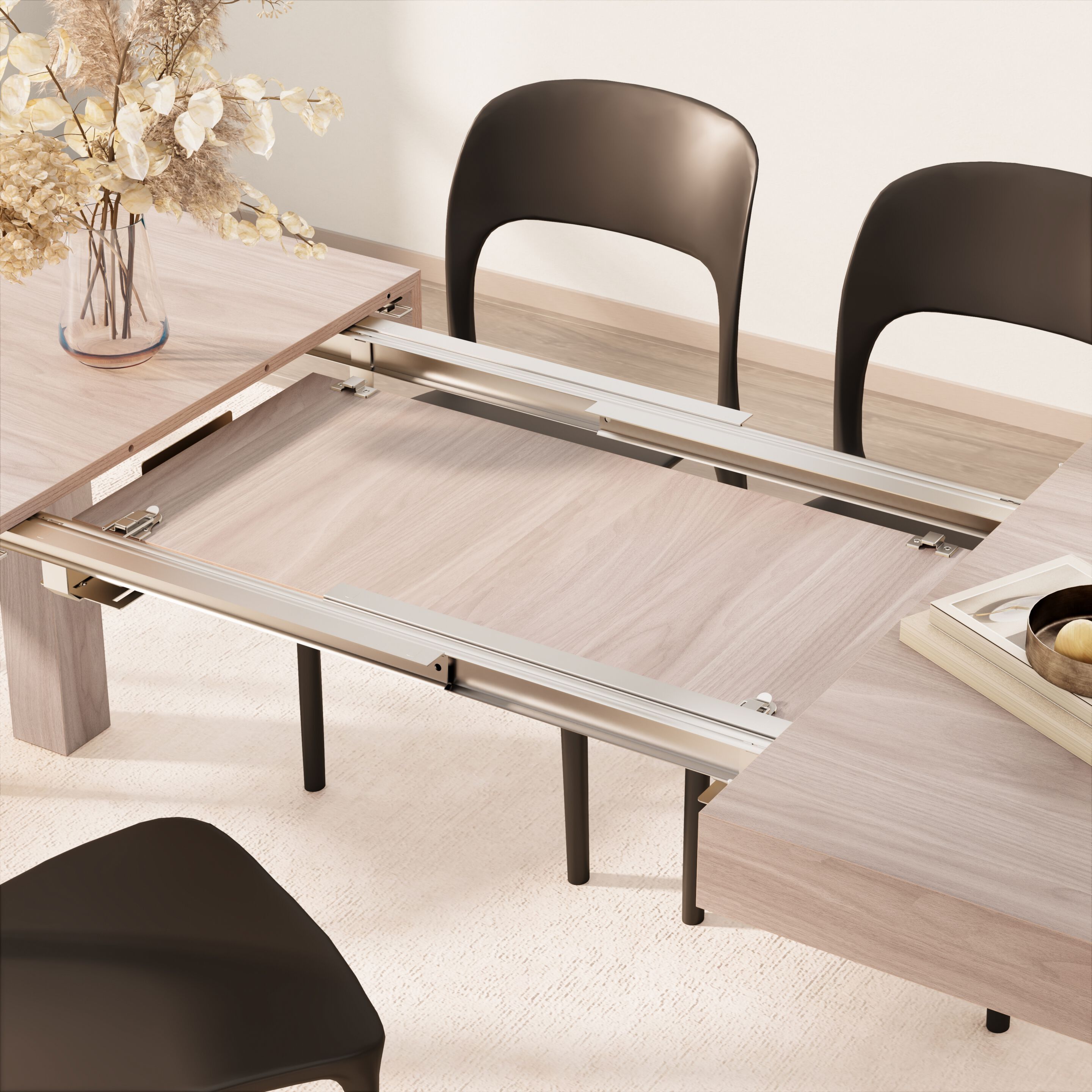 Выдвижной прямоугольный обеденный стол из меламиновой ткани Mobili Fiver First ARCH-00116162 - Вид №22