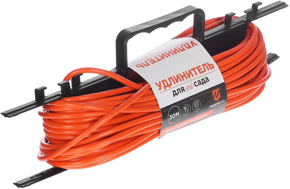 ЗАЩИТА ПРО: Садовый удлинитель на рамке 30 м с одной розеткой 81951341