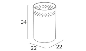 Металлическая мусорная корзина