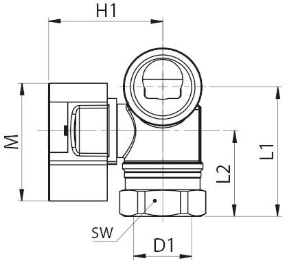 TECO Клапан с резьбой для двухтрубного газового счетчика G2 punto arancio sun-id-1424762 - Вид №4