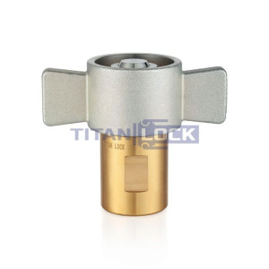 3/4in, БРС серия W резьбовая, розетка с крыльчатой гайкой, латунь, резьба NPT TL6WFN TITAN LOCK