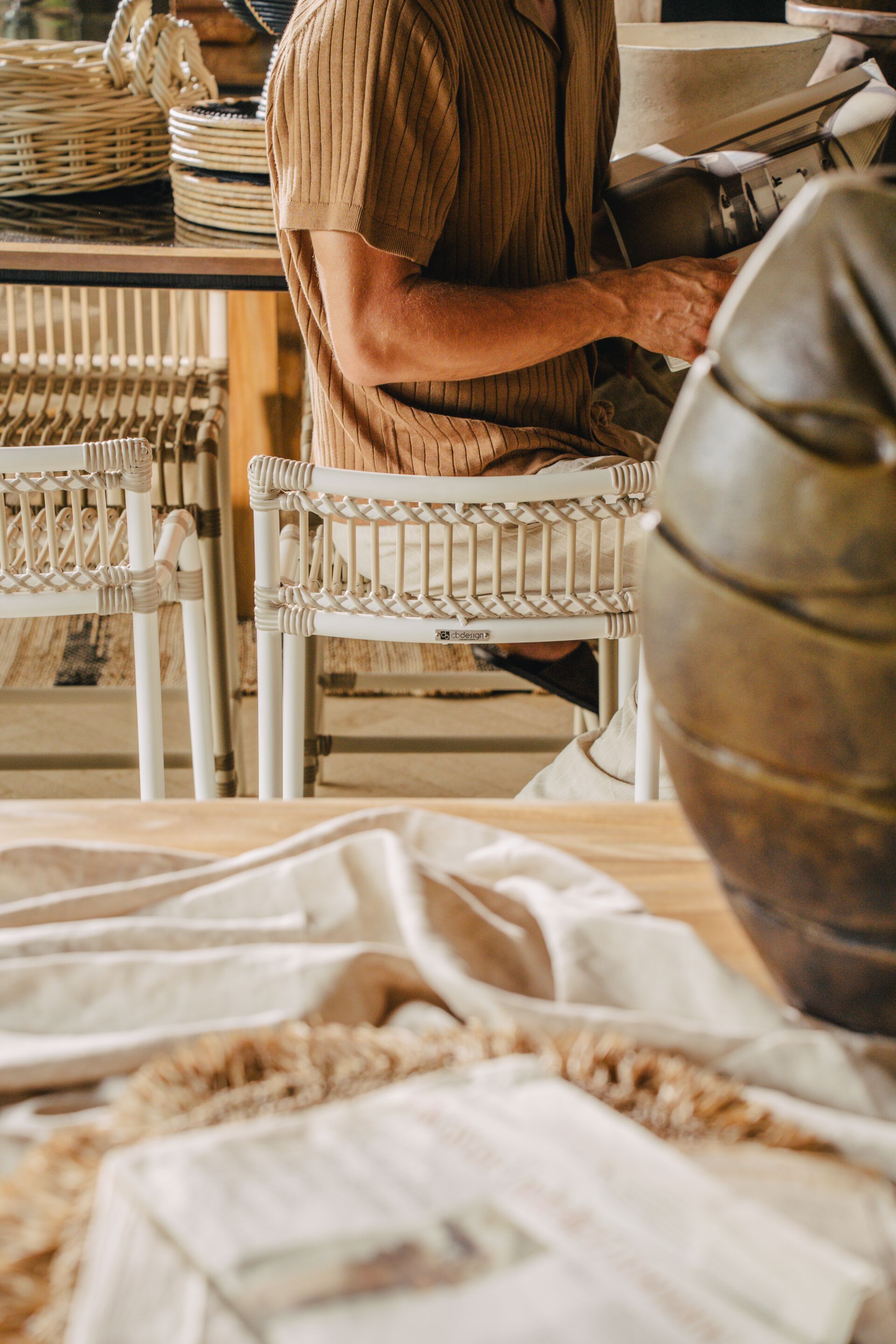 Высокий барный стул из синтетического волокна cbdesign Chiara ARCH-00021560 - Вид №3