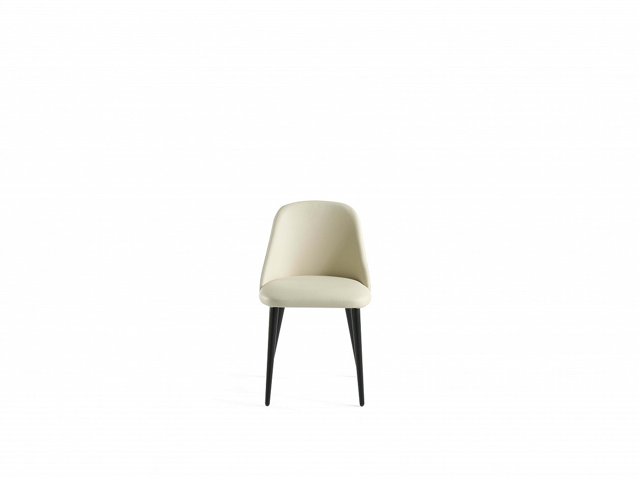Мягкий стул кожаный кремовый CPMK125-CREMA от Angel Cerda ANGEL CERDA  241759 Бежевый  - Вид №5